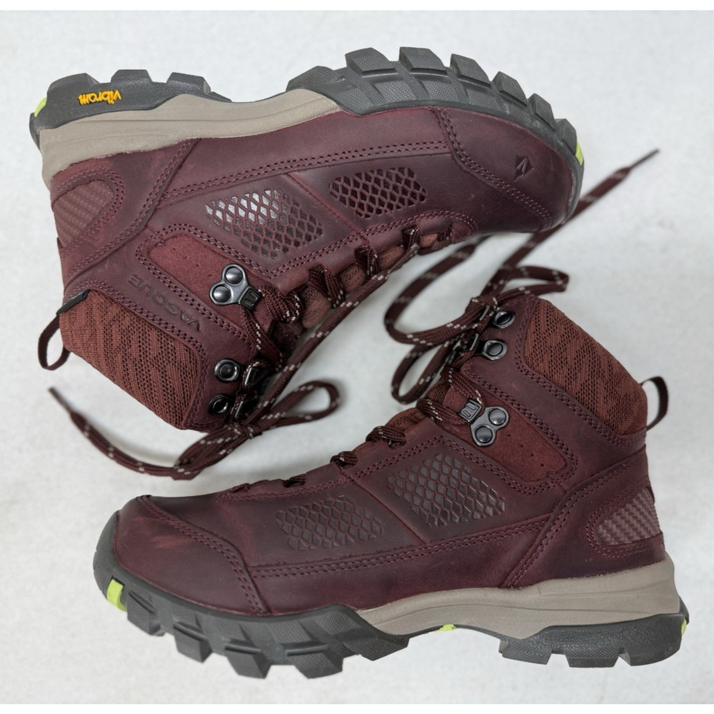 Vasque Talus AT UltraDry Boots Women's 7.5 Wide Rum Raisin Burgundy 7385 Hiking - Picture 4 of 10